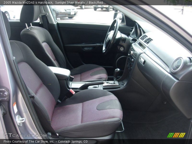 Sunlight Silver Metallic / Black/Red 2005 Mazda MAZDA3 s Hatchback
