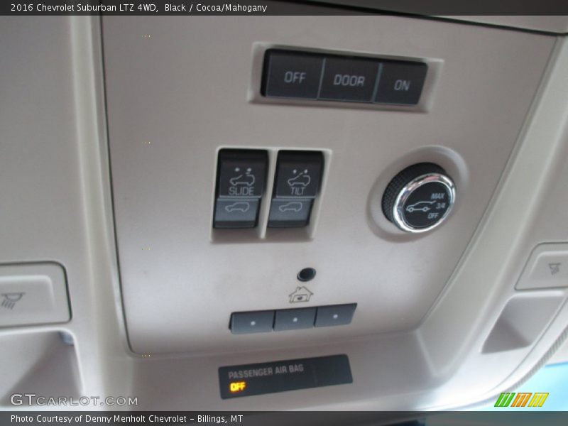 Controls of 2016 Suburban LTZ 4WD
