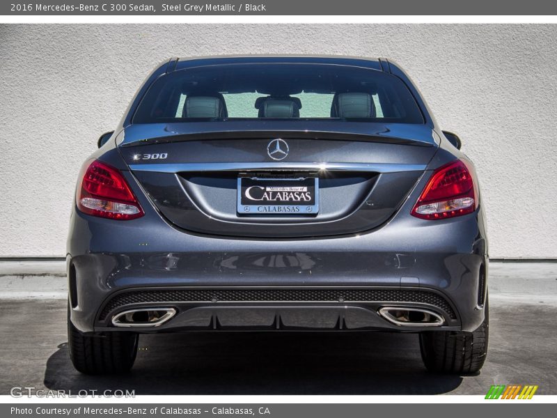 Steel Grey Metallic / Black 2016 Mercedes-Benz C 300 Sedan