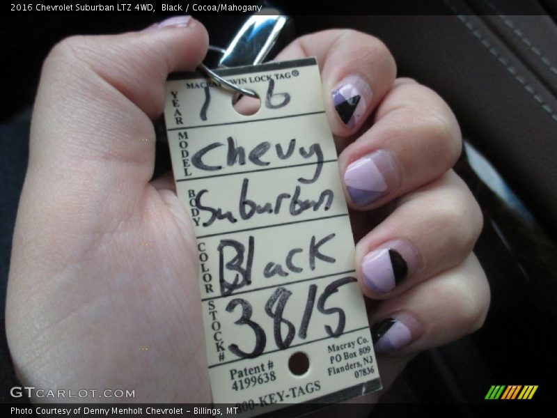 Black / Cocoa/Mahogany 2016 Chevrolet Suburban LTZ 4WD