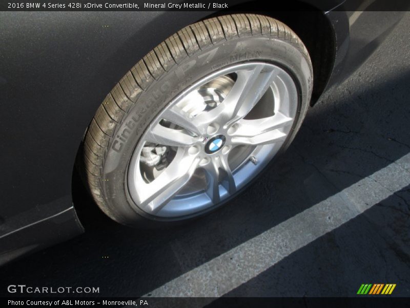 Mineral Grey Metallic / Black 2016 BMW 4 Series 428i xDrive Convertible