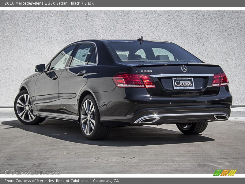 Black / Black 2016 Mercedes-Benz E 350 Sedan