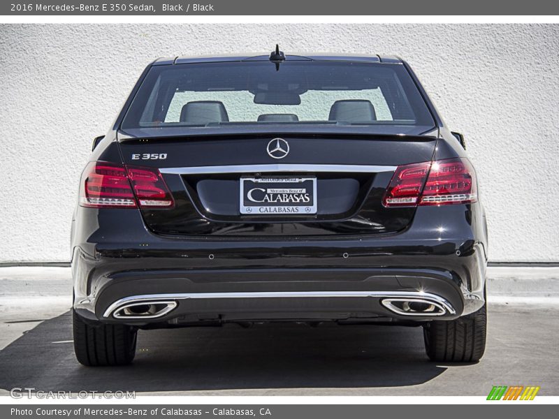 Black / Black 2016 Mercedes-Benz E 350 Sedan