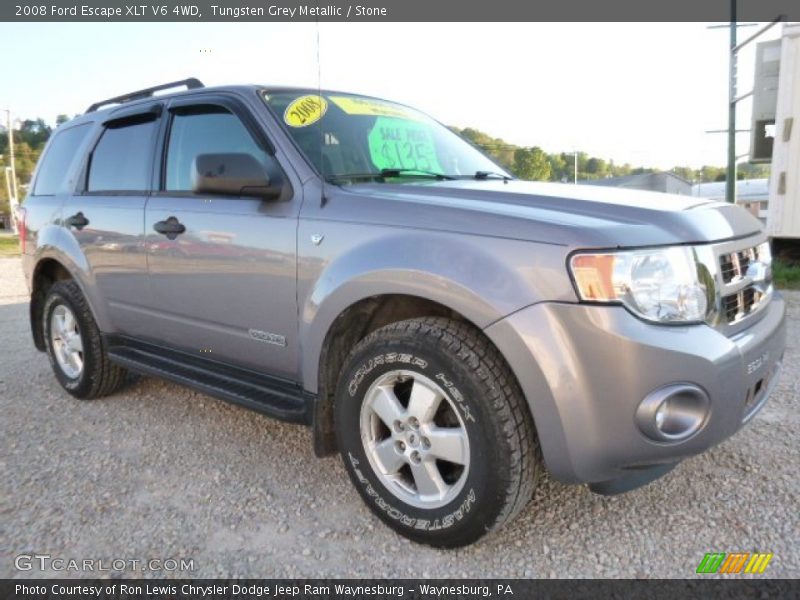 Tungsten Grey Metallic / Stone 2008 Ford Escape XLT V6 4WD