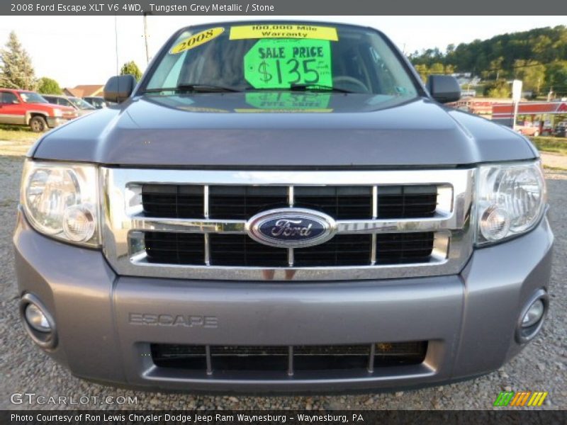 Tungsten Grey Metallic / Stone 2008 Ford Escape XLT V6 4WD