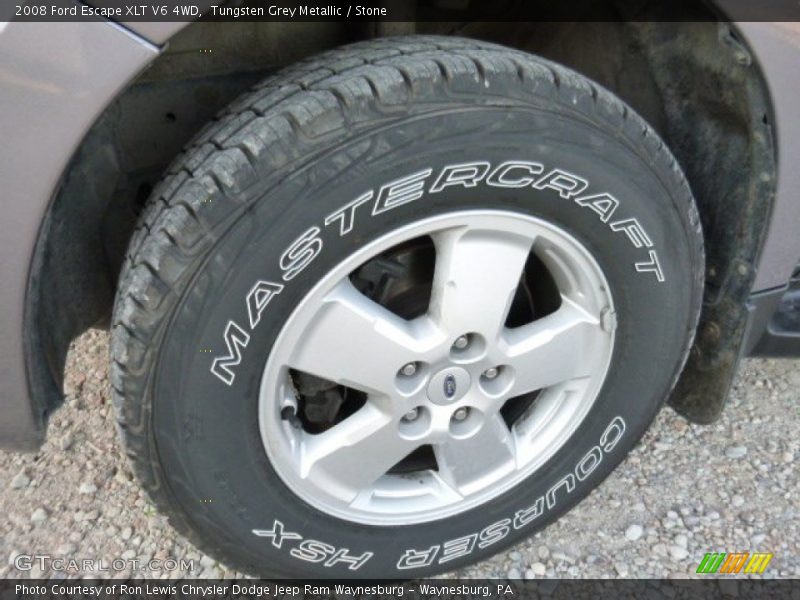Tungsten Grey Metallic / Stone 2008 Ford Escape XLT V6 4WD