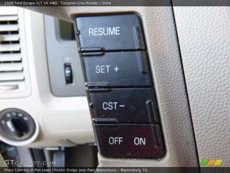 Tungsten Grey Metallic / Stone 2008 Ford Escape XLT V6 4WD