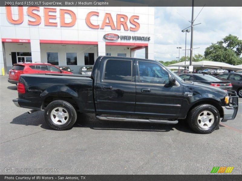 Black / Medium Graphite 2001 Ford F150 XLT SuperCrew