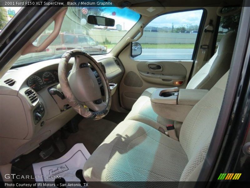 Black / Medium Graphite 2001 Ford F150 XLT SuperCrew