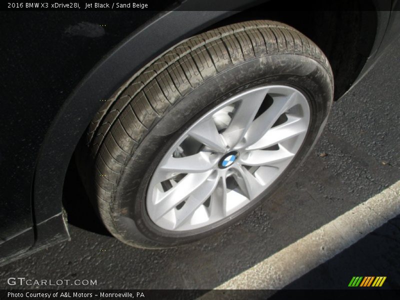 Jet Black / Sand Beige 2016 BMW X3 xDrive28i