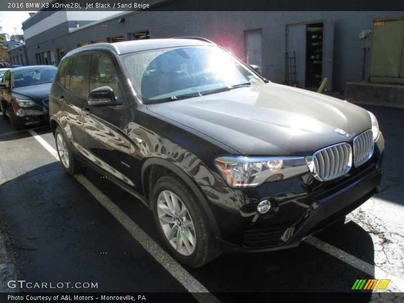 Jet Black / Sand Beige 2016 BMW X3 xDrive28i