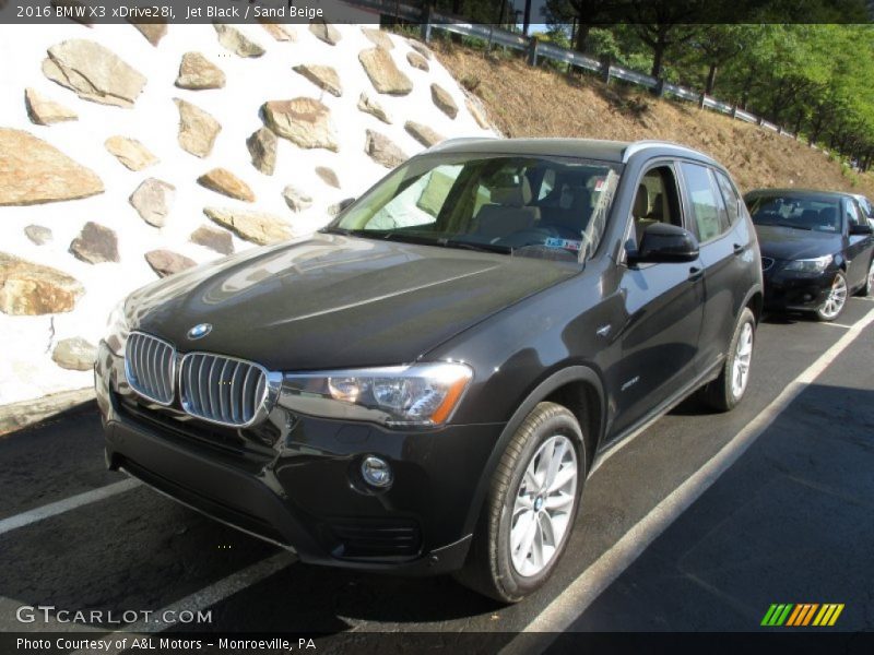 Jet Black / Sand Beige 2016 BMW X3 xDrive28i