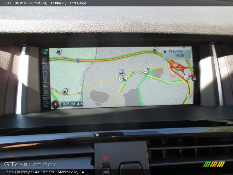 Jet Black / Sand Beige 2016 BMW X3 xDrive28i