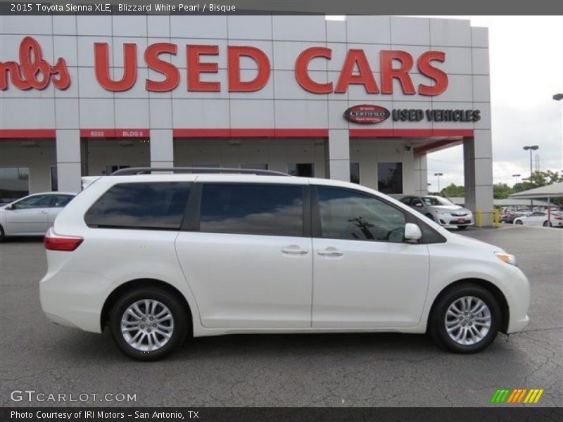 Blizzard White Pearl / Bisque 2015 Toyota Sienna XLE