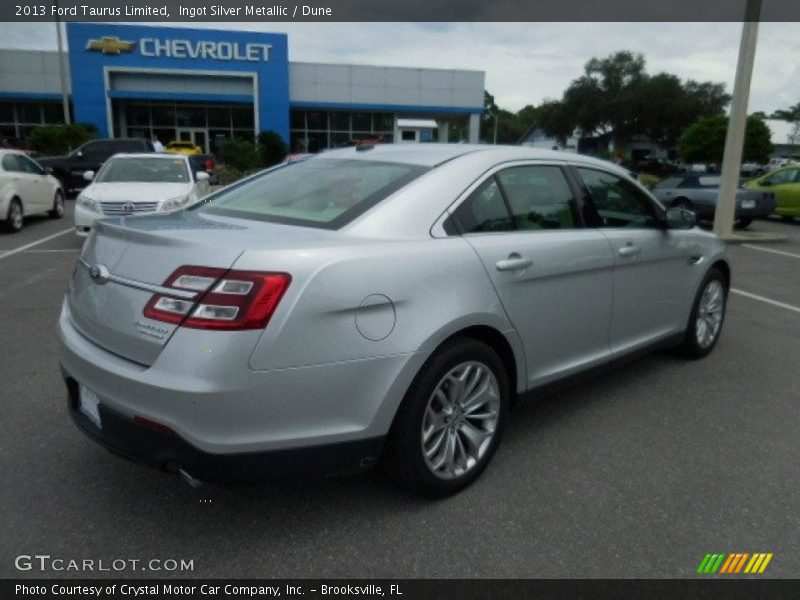 Ingot Silver Metallic / Dune 2013 Ford Taurus Limited
