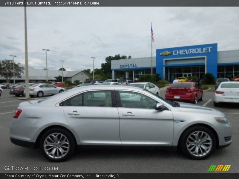 Ingot Silver Metallic / Dune 2013 Ford Taurus Limited