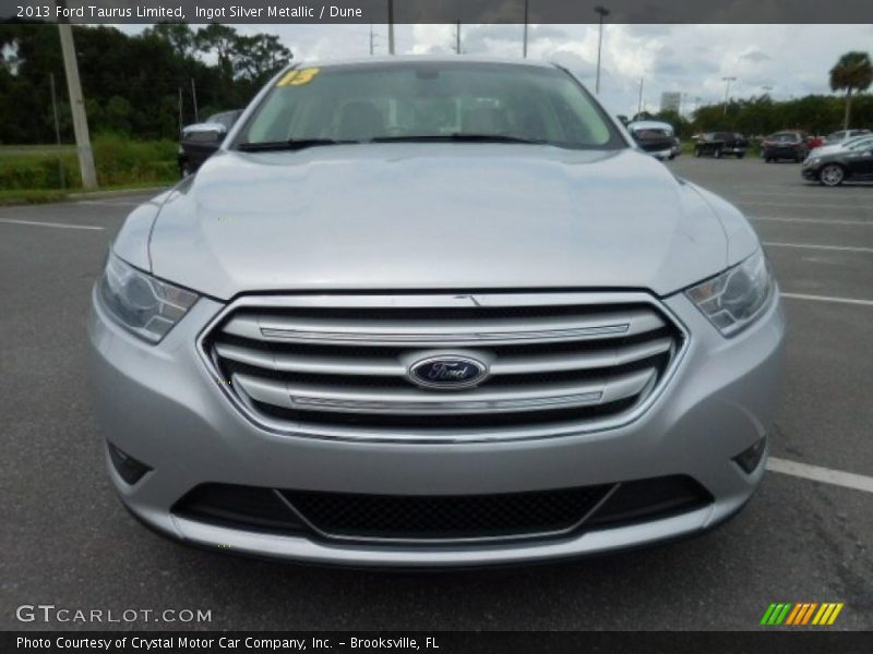 Ingot Silver Metallic / Dune 2013 Ford Taurus Limited