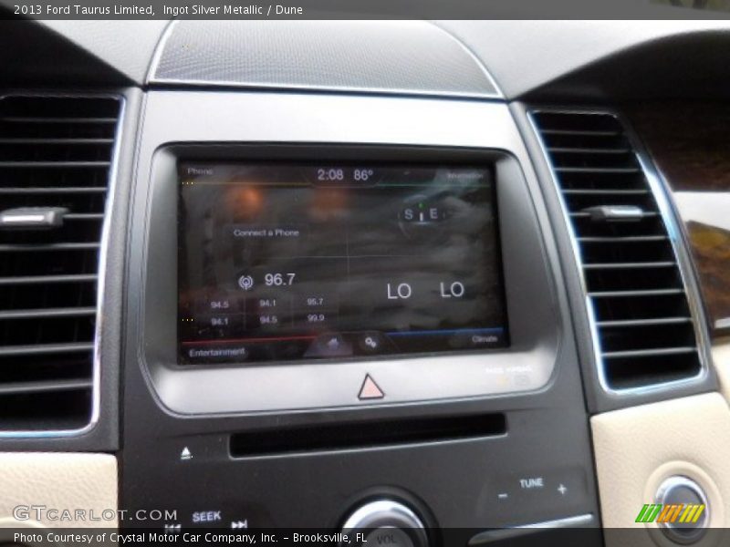 Ingot Silver Metallic / Dune 2013 Ford Taurus Limited