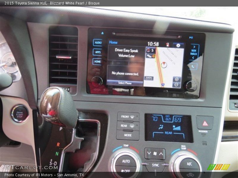 Blizzard White Pearl / Bisque 2015 Toyota Sienna XLE