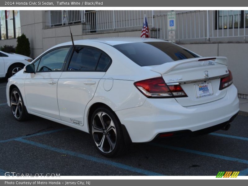 Taffeta White / Black/Red 2014 Honda Civic Si Sedan