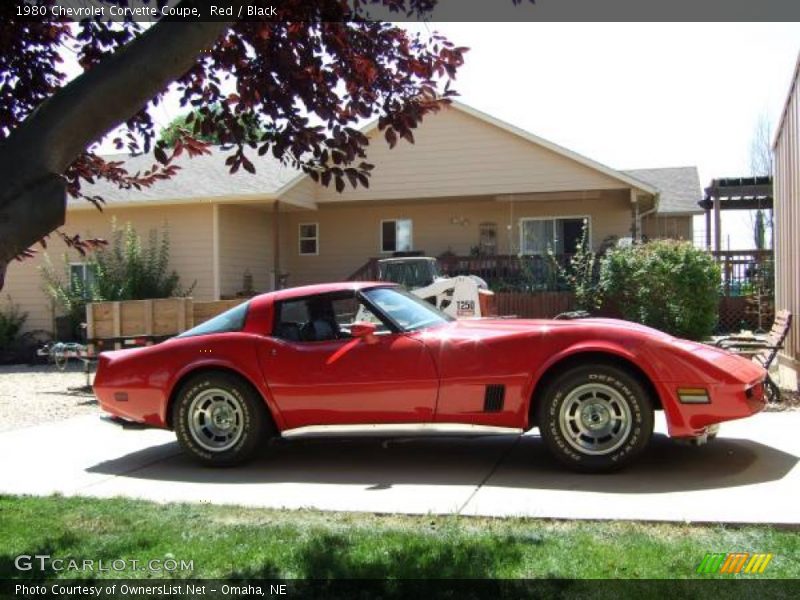 Red / Black 1980 Chevrolet Corvette Coupe