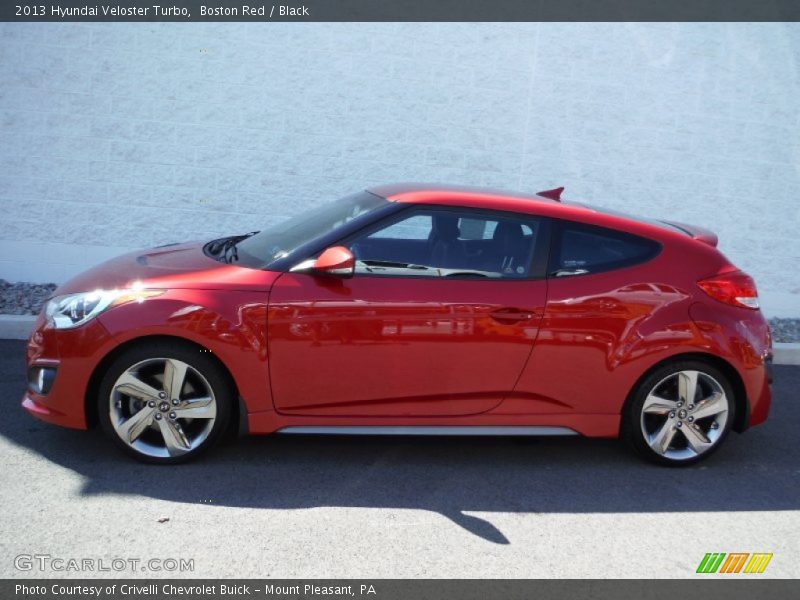 Boston Red / Black 2013 Hyundai Veloster Turbo