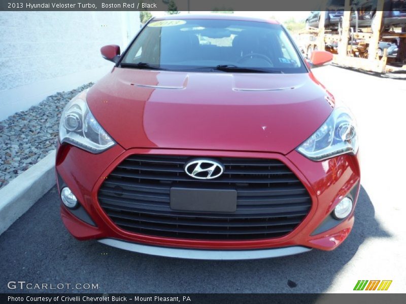 Boston Red / Black 2013 Hyundai Veloster Turbo