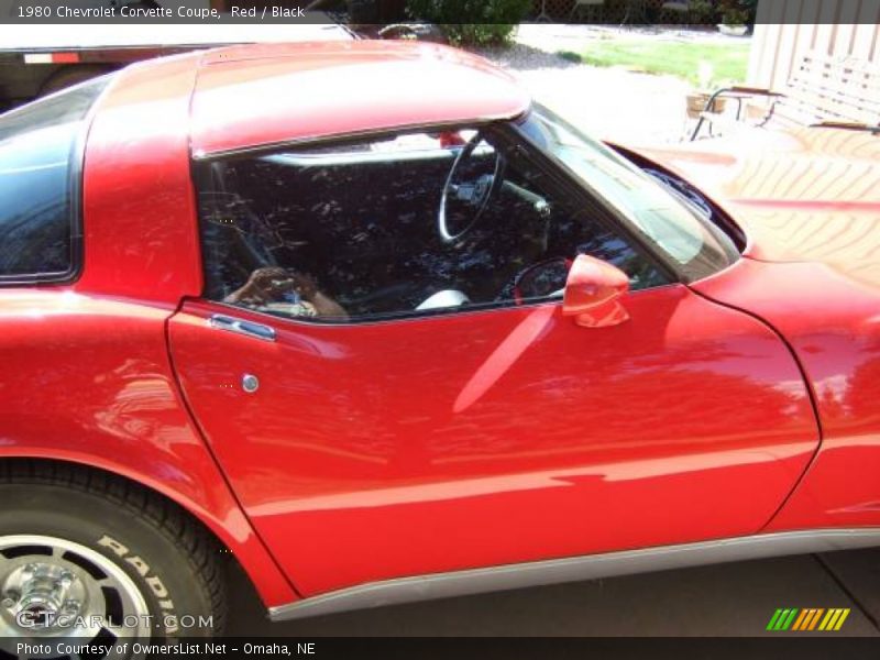 Red / Black 1980 Chevrolet Corvette Coupe