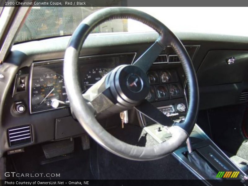 Red / Black 1980 Chevrolet Corvette Coupe