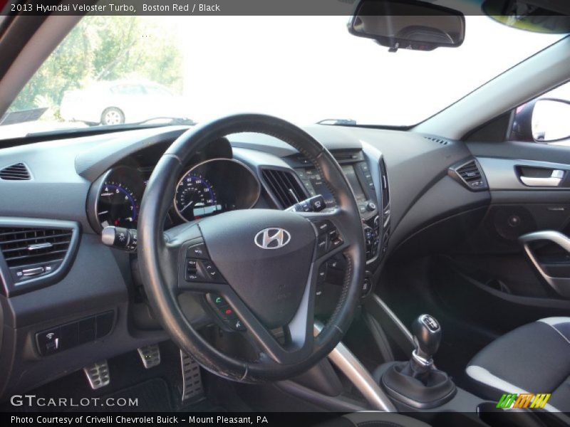 Boston Red / Black 2013 Hyundai Veloster Turbo