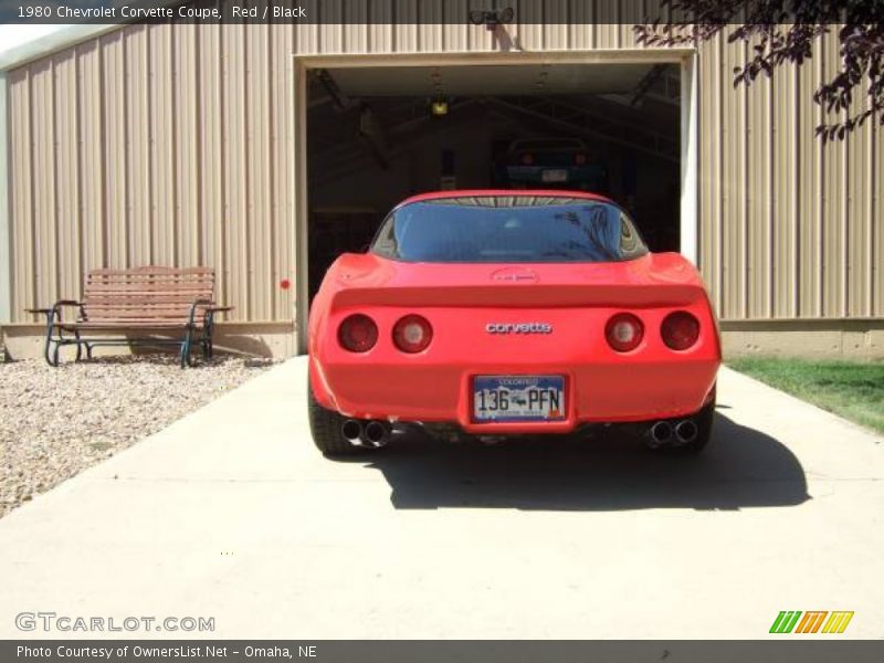 Red / Black 1980 Chevrolet Corvette Coupe