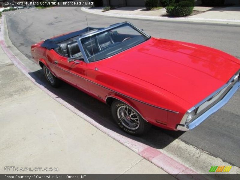 Bright Red / Black 1971 Ford Mustang Convertible