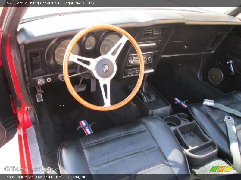 Black Interior - 1971 Mustang Convertible 