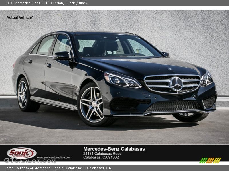 Black / Black 2016 Mercedes-Benz E 400 Sedan