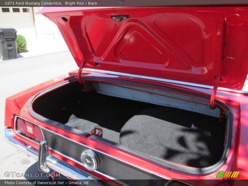 Bright Red / Black 1971 Ford Mustang Convertible