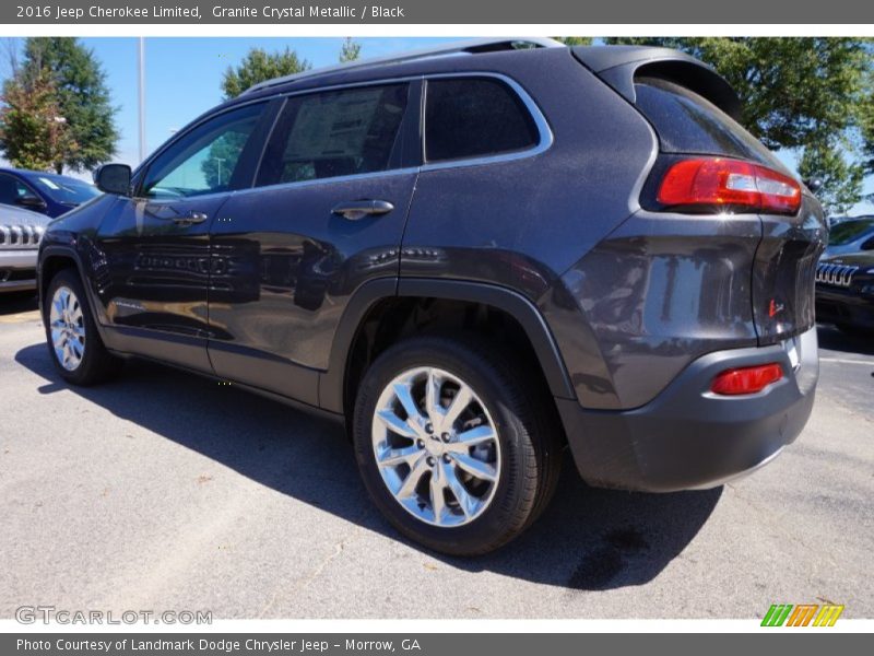 Granite Crystal Metallic / Black 2016 Jeep Cherokee Limited