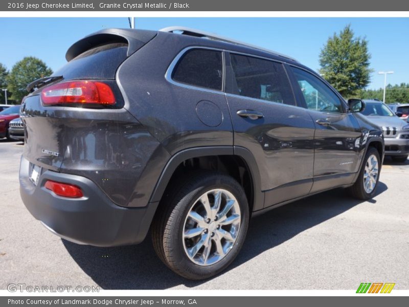 Granite Crystal Metallic / Black 2016 Jeep Cherokee Limited
