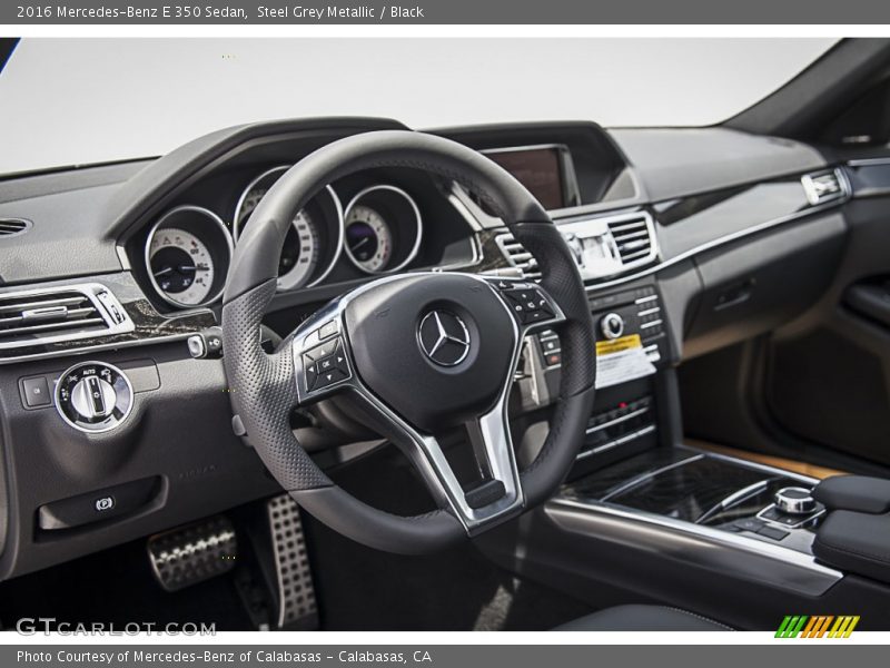 Steel Grey Metallic / Black 2016 Mercedes-Benz E 350 Sedan