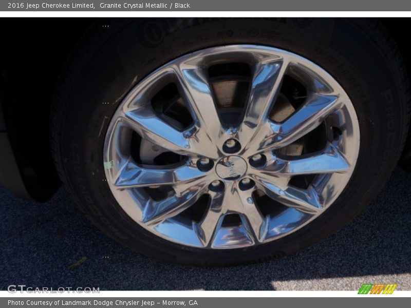 Granite Crystal Metallic / Black 2016 Jeep Cherokee Limited
