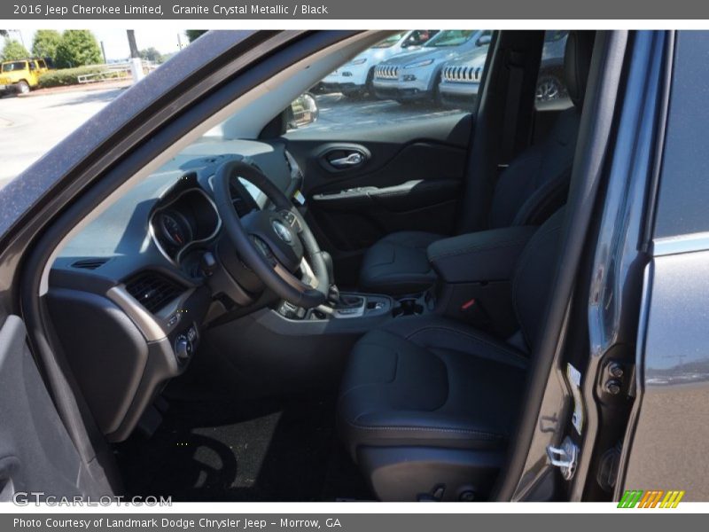 Granite Crystal Metallic / Black 2016 Jeep Cherokee Limited