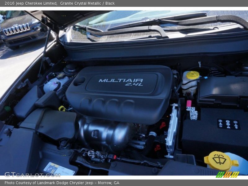 Granite Crystal Metallic / Black 2016 Jeep Cherokee Limited