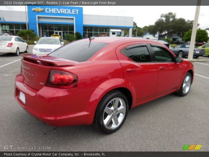 Redline 2-Coat Pearl / Black/Light Frost Beige 2013 Dodge Avenger SXT
