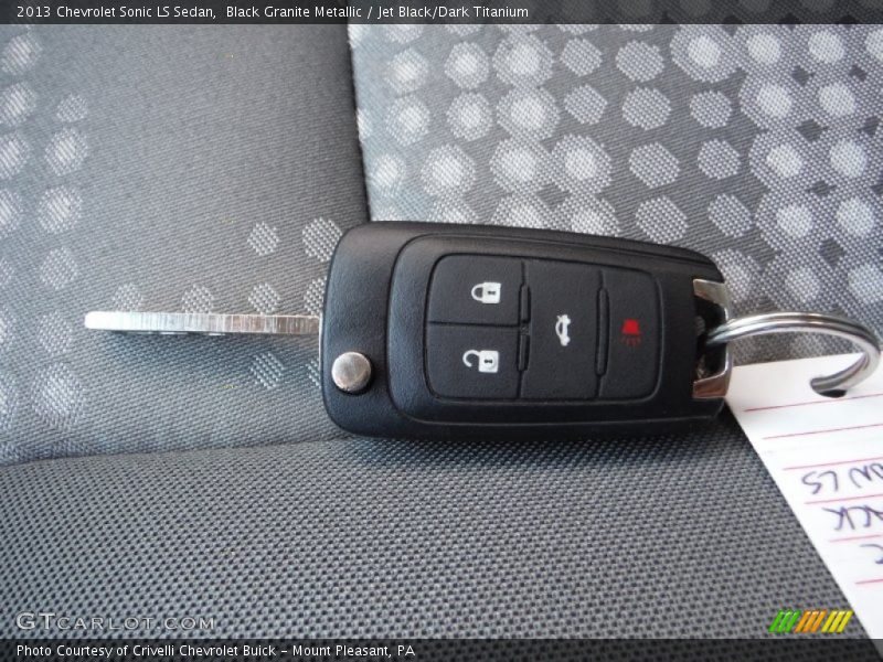 Black Granite Metallic / Jet Black/Dark Titanium 2013 Chevrolet Sonic LS Sedan