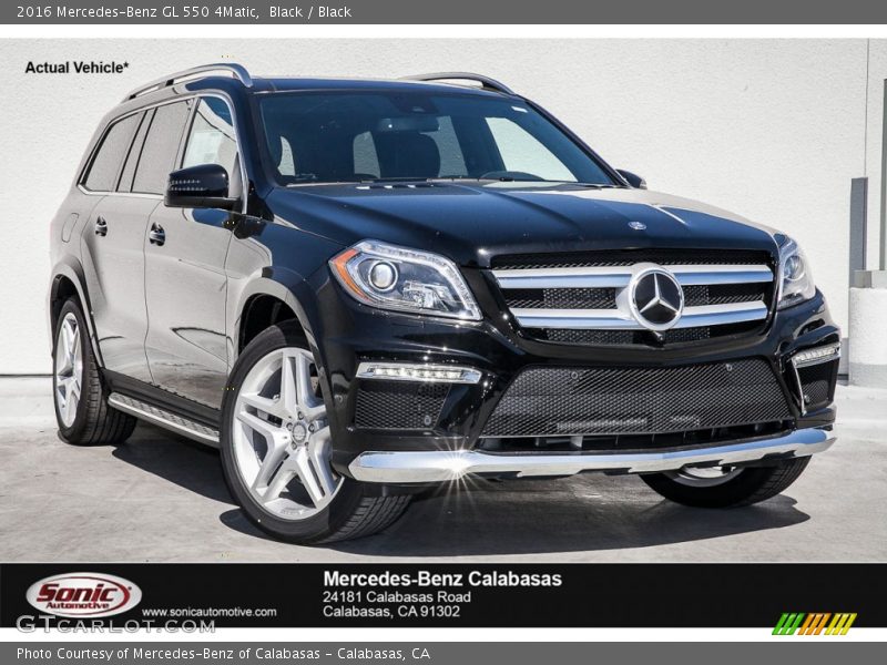 Black / Black 2016 Mercedes-Benz GL 550 4Matic