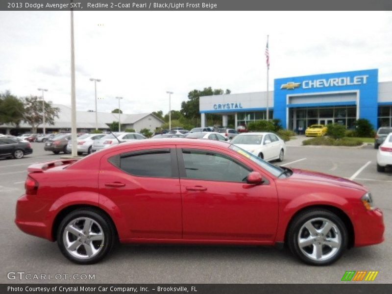 Redline 2-Coat Pearl / Black/Light Frost Beige 2013 Dodge Avenger SXT