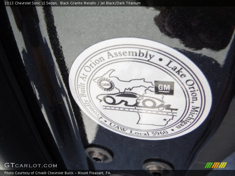 Black Granite Metallic / Jet Black/Dark Titanium 2013 Chevrolet Sonic LS Sedan