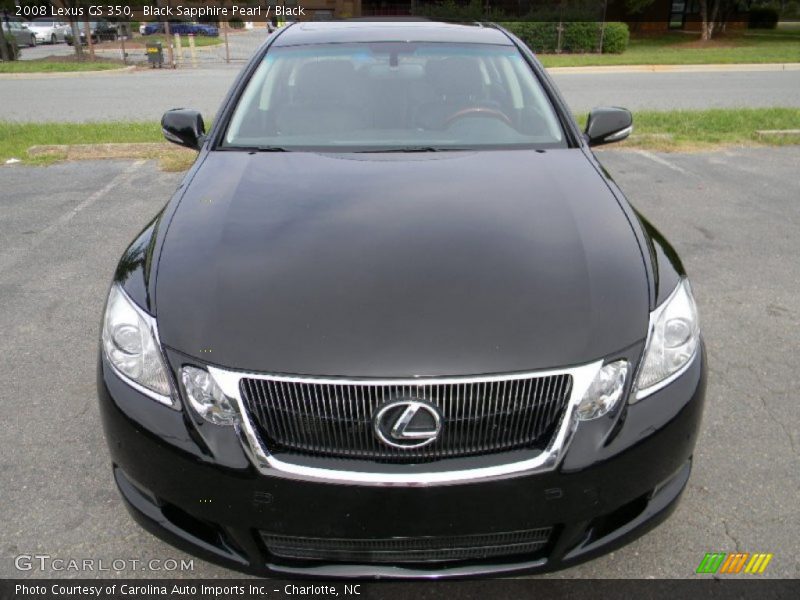 Black Sapphire Pearl / Black 2008 Lexus GS 350