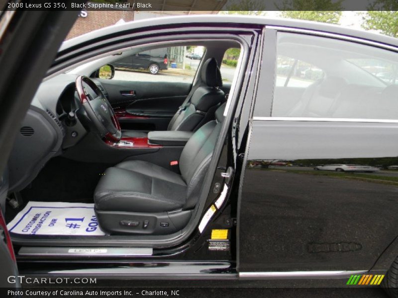 Black Sapphire Pearl / Black 2008 Lexus GS 350