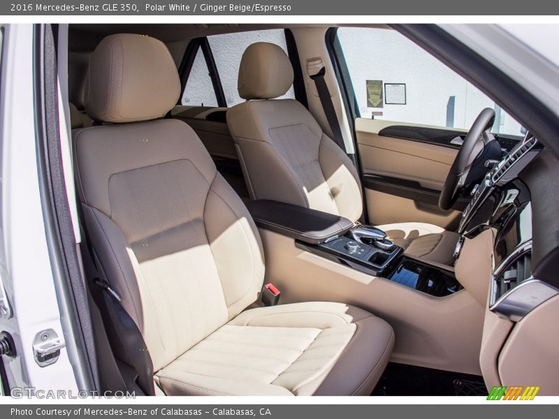 Polar White / Ginger Beige/Espresso 2016 Mercedes-Benz GLE 350