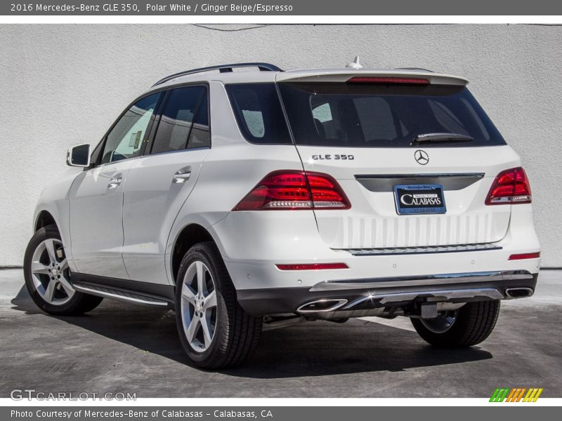 Polar White / Ginger Beige/Espresso 2016 Mercedes-Benz GLE 350